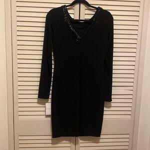 Black cocktail dress.